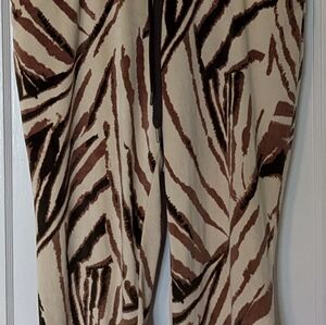 NWOT: LuLaRoe Crystal XL Cream and Brown Tiger print